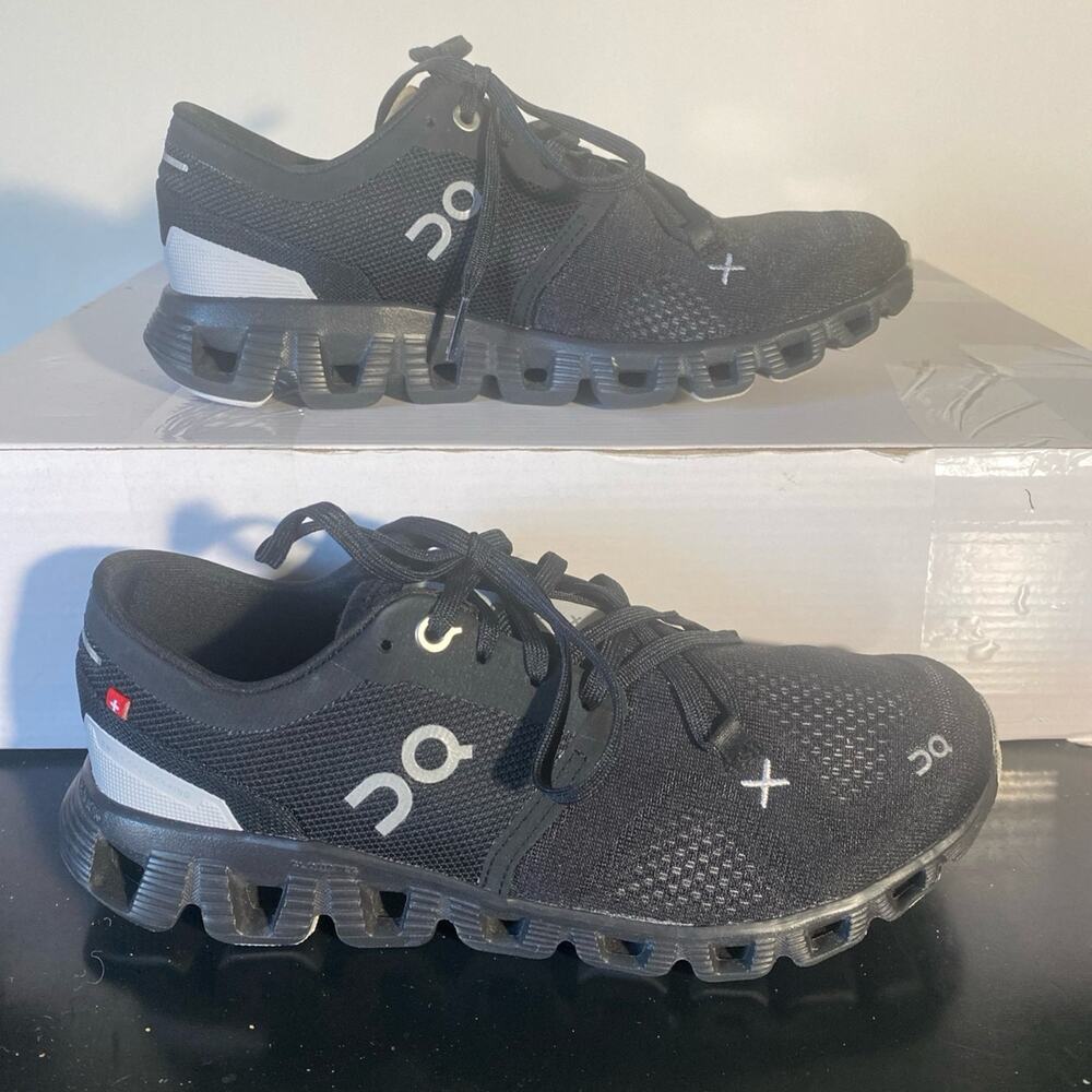 ON CLOUD X 3 TRAINNING SHOES WOMEN RUNNING SNEAKERS BLACK 6W (60 98696)